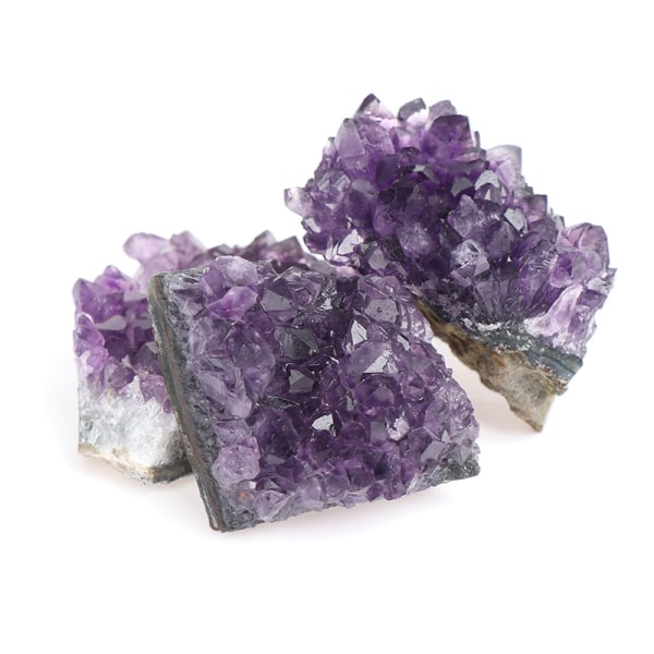 Naturlig ametistkluster kvartskristall mineralprov 20-30G