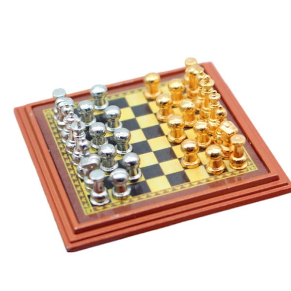 1Set 1:12 Dollhouse Miniature International Chess Checkerboard A3