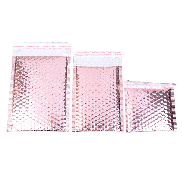 10 st Rose Gold Bubble Kuvert Rose Gold Folie Bubble Mailer fo S 15*13 cm