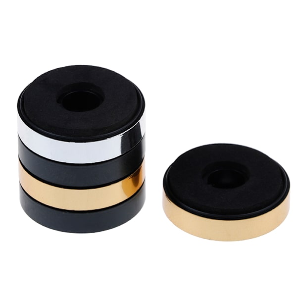 4st 40*11mm Högtalarstativ högtalare fotdyna högtalare reparationsdel Silver