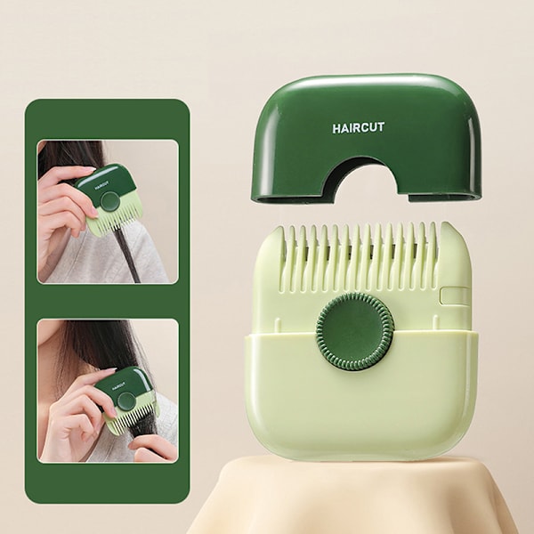 2 i 1 hårtrimmer Hårklippning och arrangemang Bangs Trim Co Green
