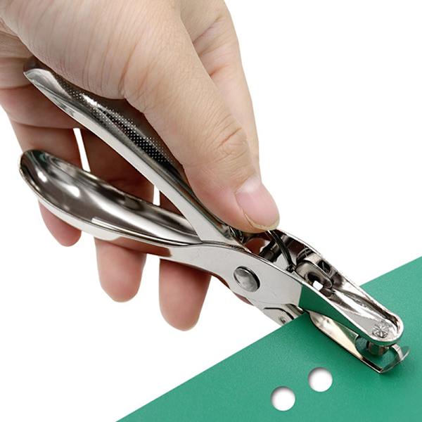 Enkelt hål 3 mm/6 mm pordiameter stanstång Handpappersskrot A
