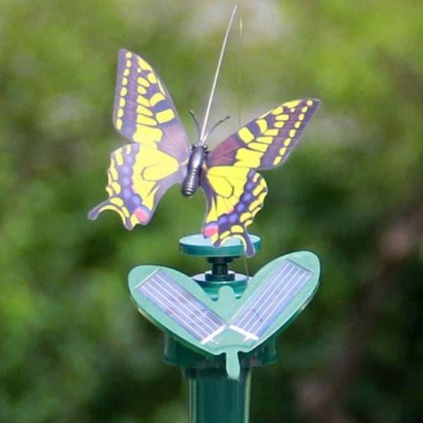 Trädgårdsdekoration Soldrivna dansande fladdrande fjärilar C