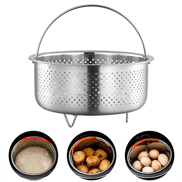 Rostfritt stål Steamer Basket Instant Pot Tillbehör för 1/1,3m 1L