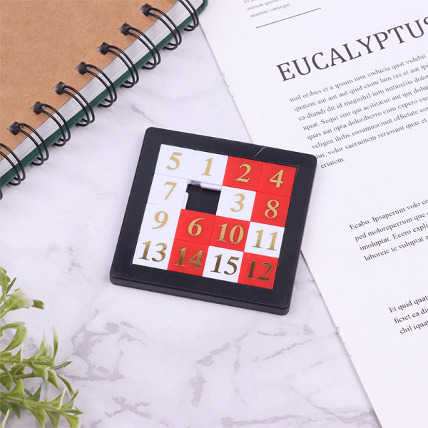 1-15 Number Slide Puzzle Brain Pusselspel Träna hjärnan
