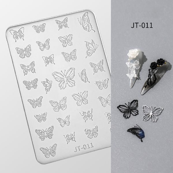 3D-prägling Nail DIY Art Form Silikonkombination Dekorativ 011