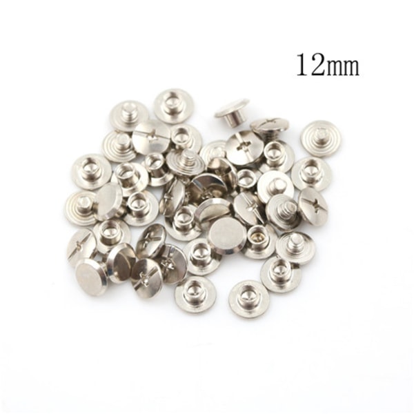 20ST Ny Nickelbindande Chicago Screws Nail Nitar Album Craft 12mm