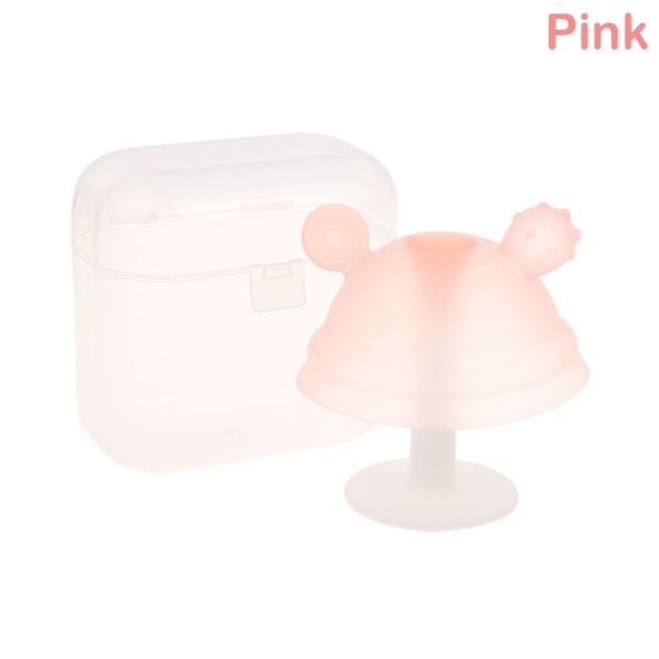 1 st Svamphandske Baby er Toy Infant Silikon med tuggleksaker Pink