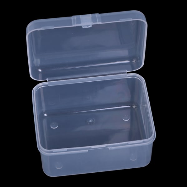 8,2*6,2*4,7cm Förpackningslåda Chip Box Förvaring Transparent Plasti