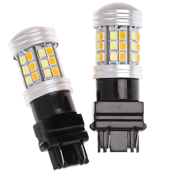 2st 3157 LED Bärnstensvit Bak Blinkers Parkering Hög power