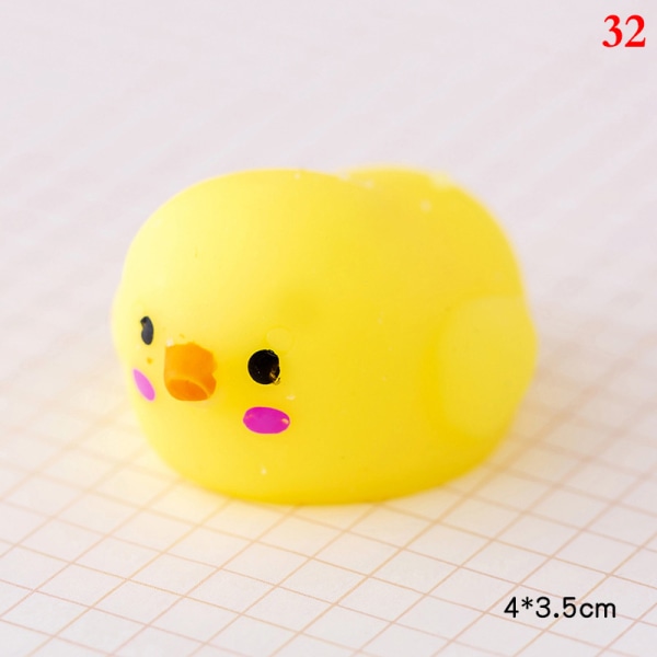 Kawaii Animal Soft Mochi Fidget Toys Antisensoriska leksaker för Adu 32
