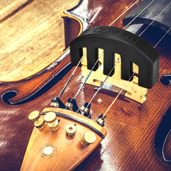 Gummi Violin Mute Ljuddämpare för 4/4 3/4 1/2 Violino Practice Ac Yellow