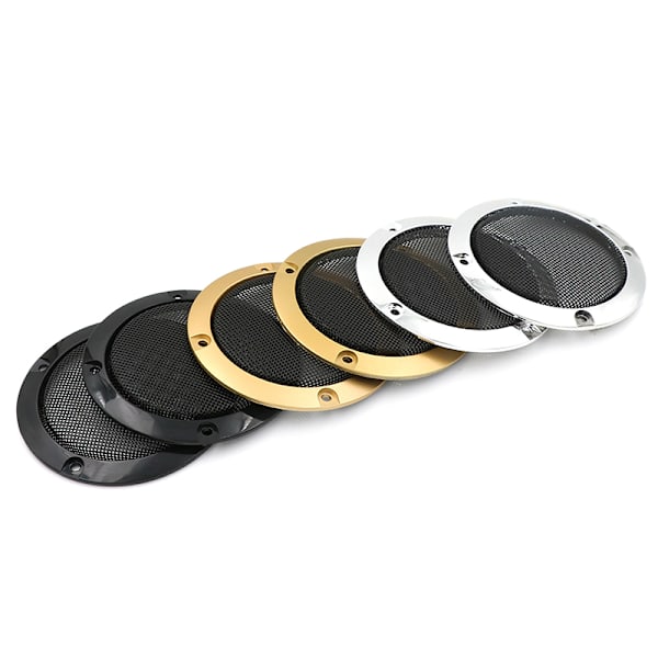 3" o cover dekorativt cirkelgaller i mesh 2 P Gold