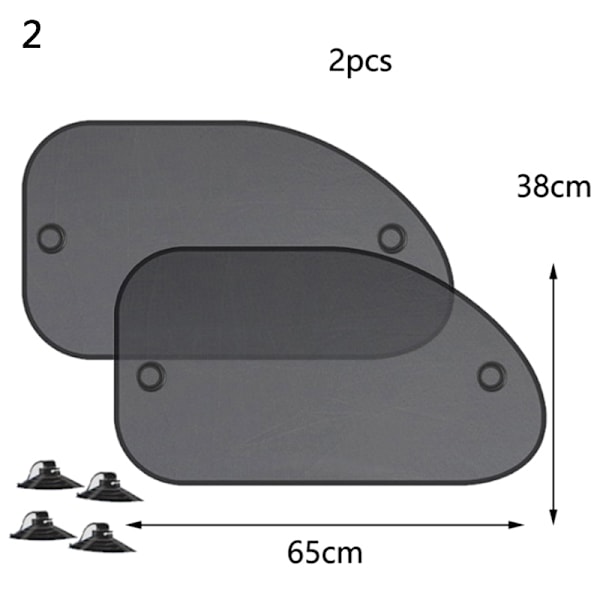 5 st/ set Bilfönster Cover Skydd Anti-UV Mesh Skärmgardin R-3925