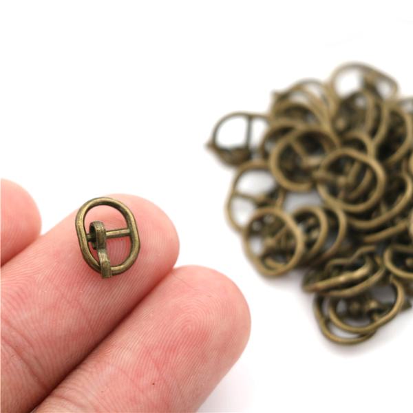 5,5 mm mini metallspänne DIY dockklänning Patchwork Handgjorda hantverk 0 D