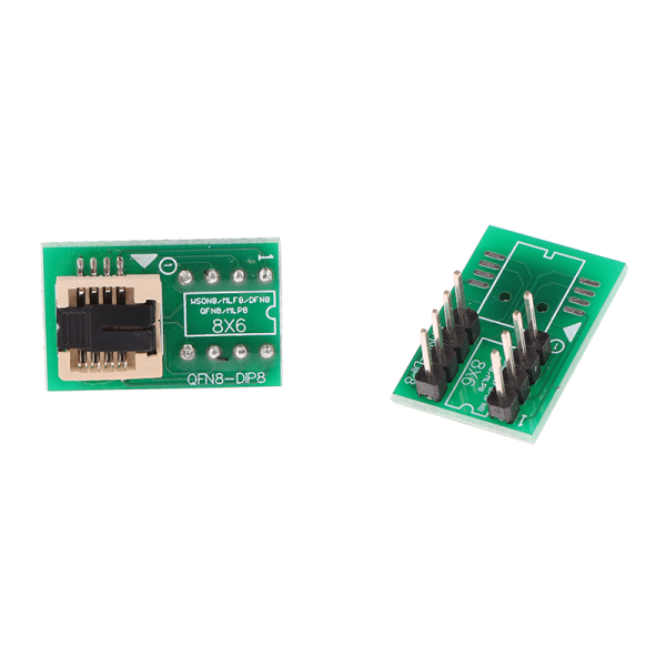 DFN8 WSON8 MLF8 MLP8 QFN8 till DIP8-adapter 6*5 mm 6*8 IC-chips Så A
