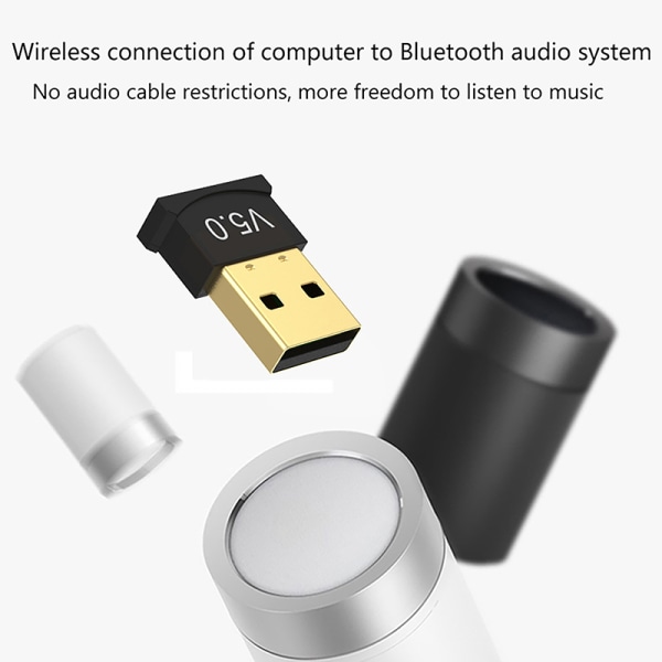 Hög kvalitet 5.0 USB Bluetooth Adapter Stationär dator USB Blu