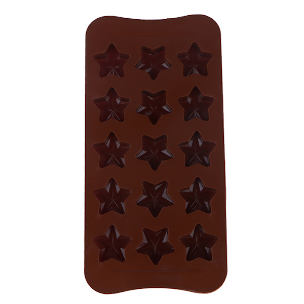 Stjärnformad form Wax Smältformar Non-Stick Candy Sili