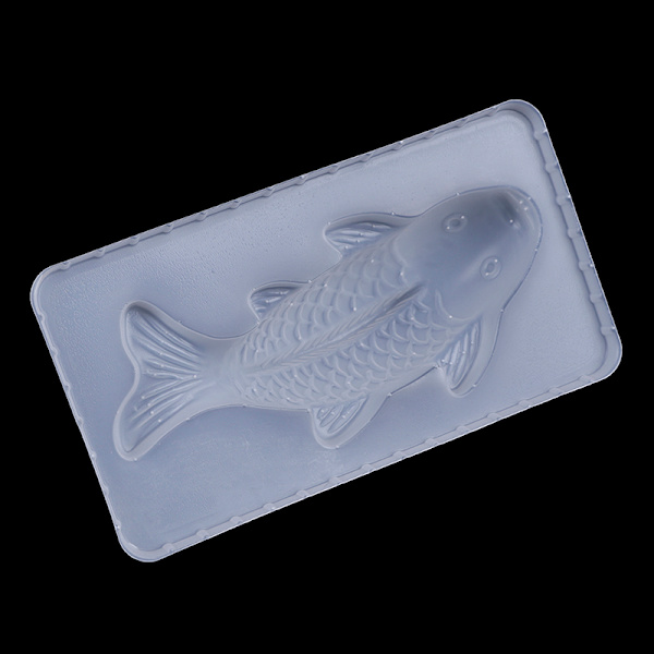 3D Plast Koi Karp Fisk Riskaka Mould Gelé Handma S:17*7.5cm