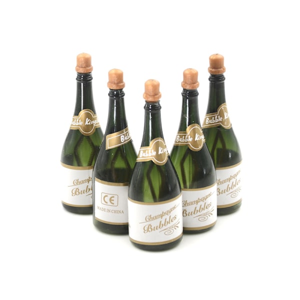 5 st Romantiskt bröllopsfest Champagneflaska Form DIY Self Wat