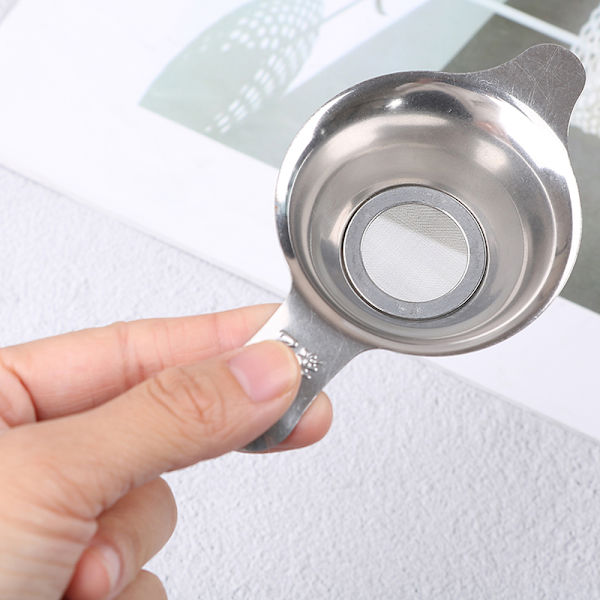 Rostfritt stål mesh te infuser filter kopp sil löst te Large
