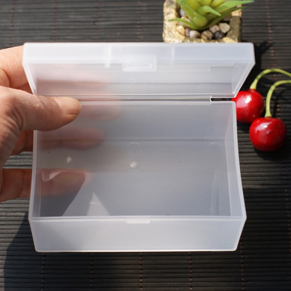 Mini Plastic Box Rektangulär Box Genomskinlig Box Packing Box St