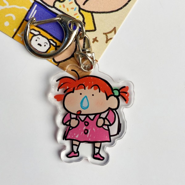 Kawaii Nyckelring och Anime Figur dubbelsidig genomskinlig ryggsäck A1