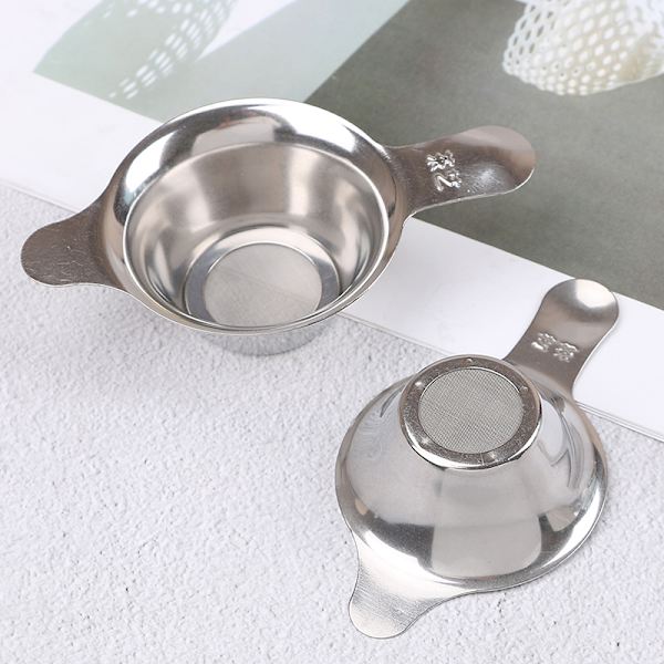 Rostfritt stål mesh te infuser filter kopp sil löst te Large