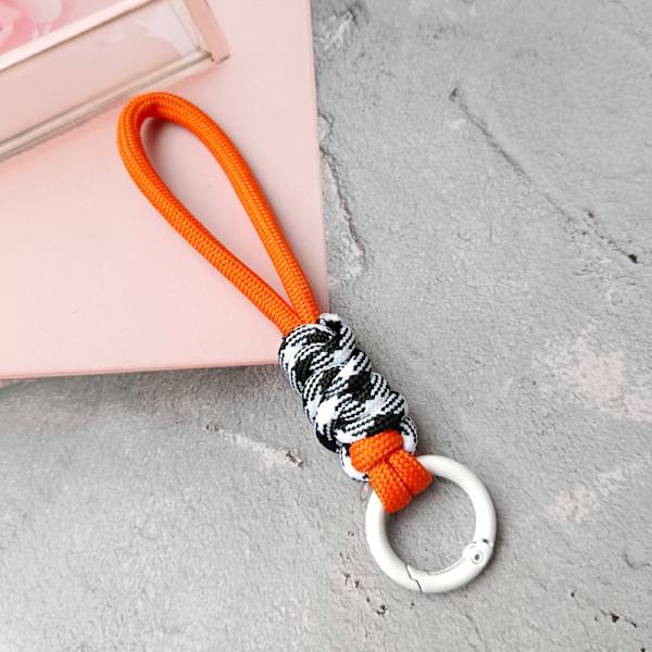Nyckelring Lanyard Stark rem för nycklar Flätat paraplyrep Ha A12
