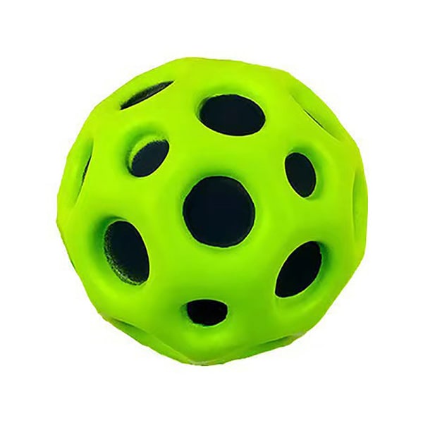 Användbar Hål Galaxy Soft Bouncy Ball Anti-fall Moon Form Porös Green