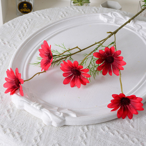 Kamomiller Siden Konstgjord blomma Vita blommor Rum Bröllop C A3