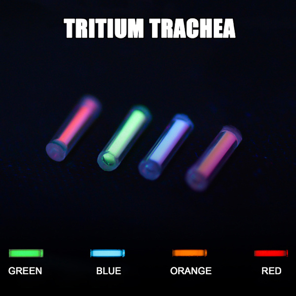 2x6mm liten tritiumgasrör självlysande nödljuslampa Blue