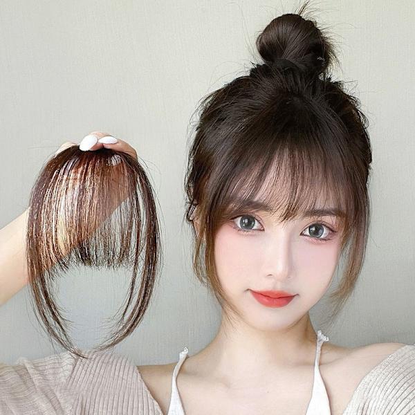 Invisible Synthetic Bangs Front Clip In Hair Bits Air Bangs A2