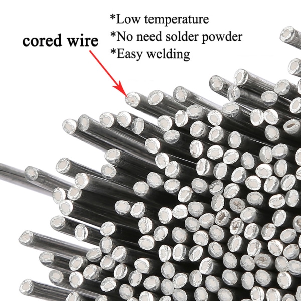 20 st aluminiumflusskärna svetstråd lätt smältsvetsstång 33CM*2.0mm