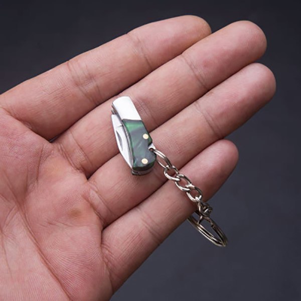 Mini Vikbar Akryl Sharp EDC Självförsvar Small Blade Portab C