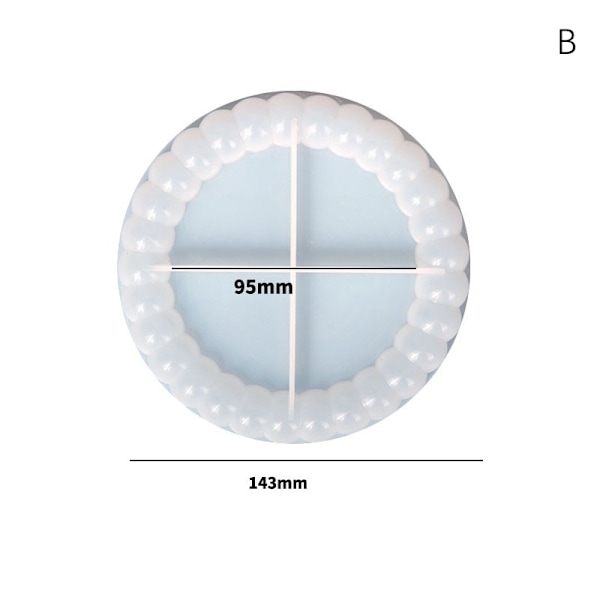 1 st Bubble Coaster form DIY handgjord gipsförvaring T B