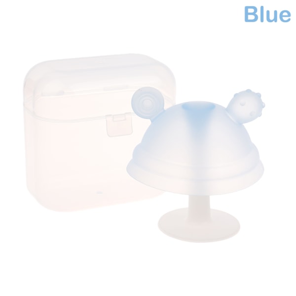 1 st Svamphandske Baby er Toy Infant Silikon med tuggleksaker Blue