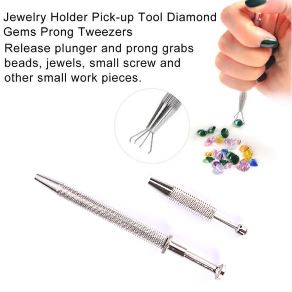 3/4 Claws Beads Holder Pick-up Tool Diamond Gems Prong Holder T A