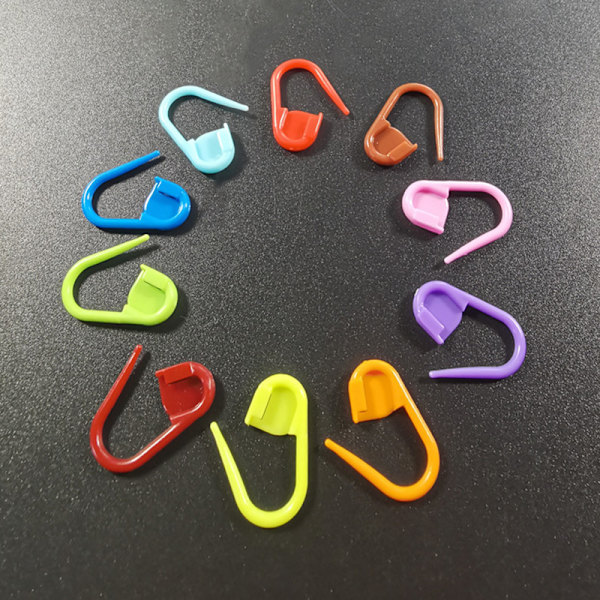 100st Mix Färg Stickverktyg Låsstygn Markörer Virkad 50pcs