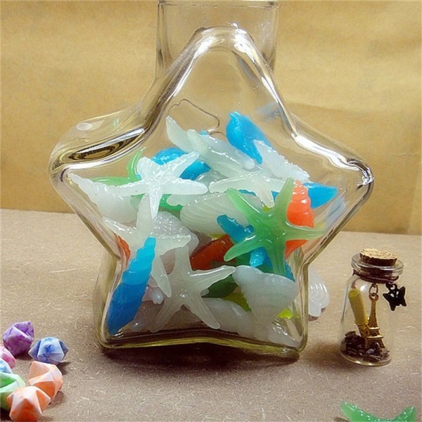 10 st Glow in the Dark Lysande sten Conch Sea Shells Aquarium