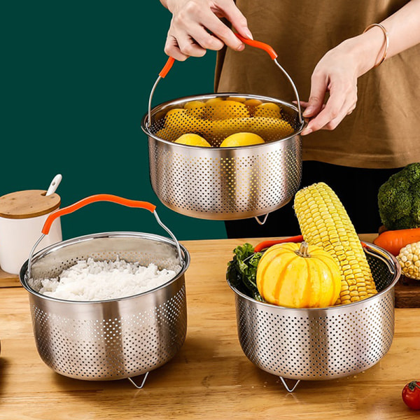 Rostfritt stål Steamer Basket Instant Pot Tillbehör för 1/1,3m 1.3L