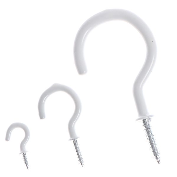 10 st Mugg Shouldered Hanger Cup Hooks Heavy Duty Screw-In Ceil M