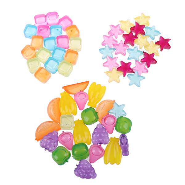 20st Stjärnformad iskub Plast Återanvändbar Multicolour Ice Sto C