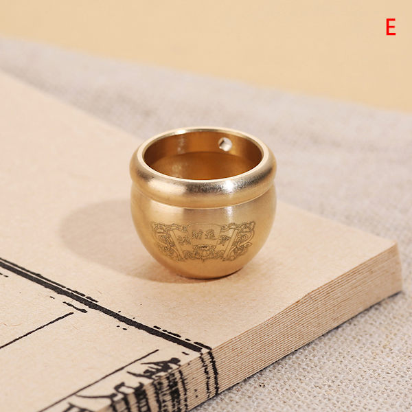 Feng Shui Lucky Fortune Wealth Mässing Cornucopia Baifu Rice Cyli E