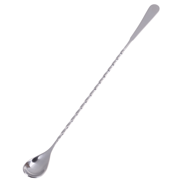 1 st blandningssked med långt handtag i rostfritt stål barcocktailsked Silver