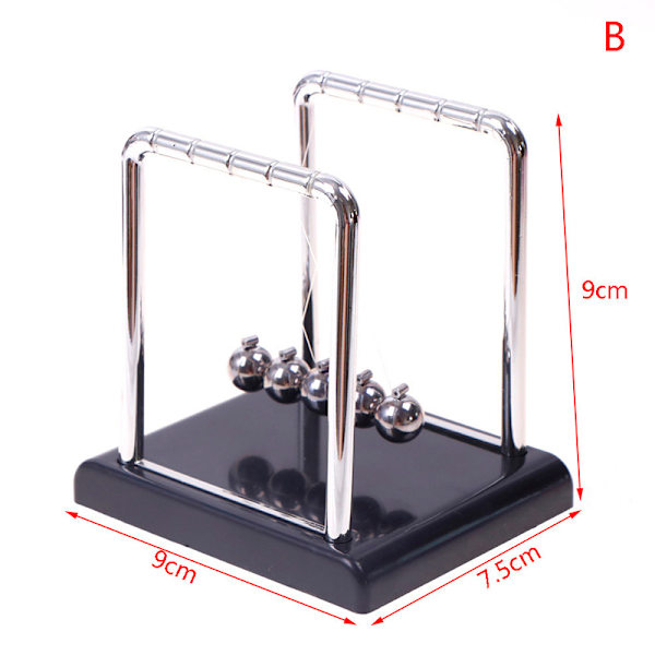 Hantverk Newtons Cradle Skrivbordsbordsdekor Metall Pendelkula Phy B