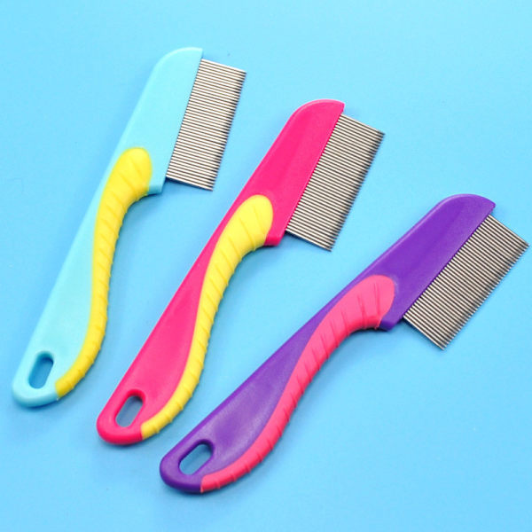 Pet Rake Kam Hår Grooming Trimmer Hund Katt Rostfritt stål Pin