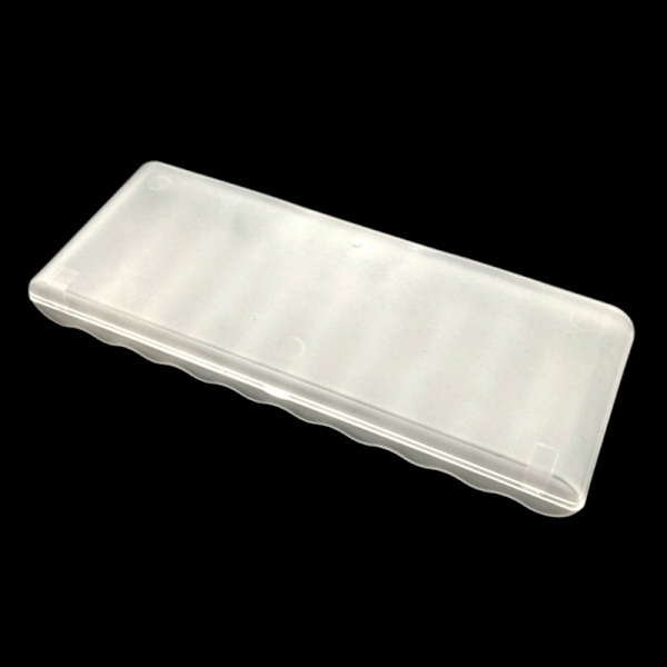 10 Fack Transparent Vit Plast Batteri Förvaringslåda Hård Forts