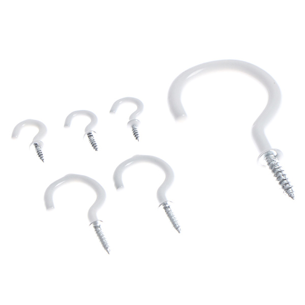 10 st Mugg Shouldered Hanger Cup Hooks Heavy Duty Screw-In Ceil M