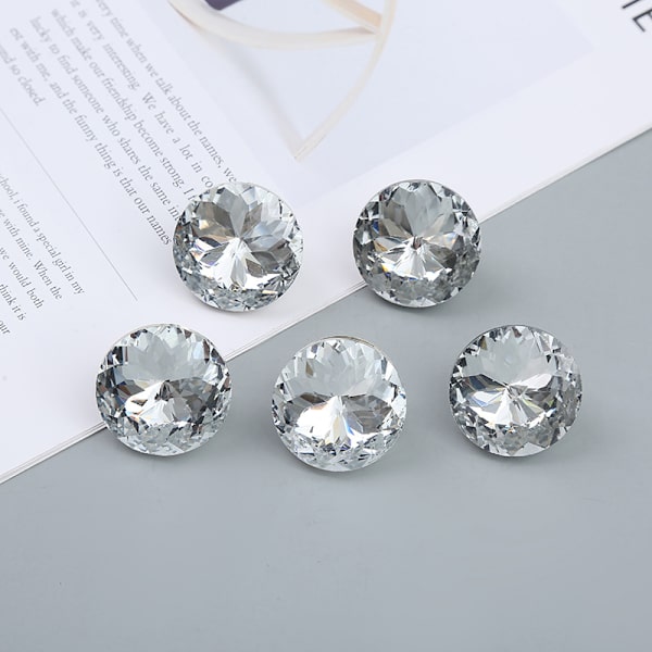 10 st 20 mm Crystal Rhinestone-knappar Passar för soffmöbler Ba 10pcs